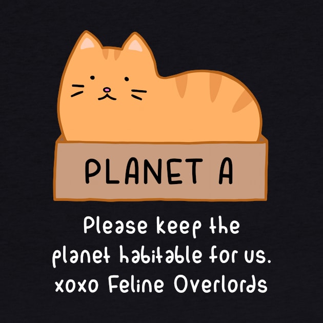 Orange Cat - Habitable Planet (Black) by ImperfectLife